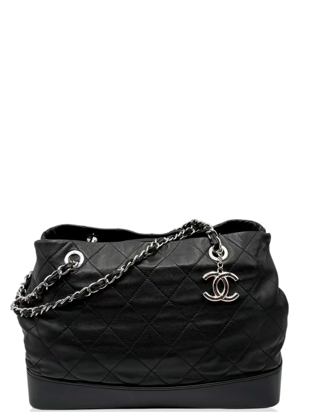 CHANEL Black Gabrielle Quilted Leather Tote bag